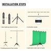 Forlogic Green Screen Backdrop Kit with Stand, 8x7.2ft Portable GreenScreen