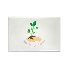 CafePress Seedling On Board Magnets Rectangle Magnet (100 pack)