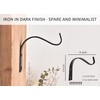onsogi 4 Inch Iron Wall Hooks for Plant Hanger Bracket