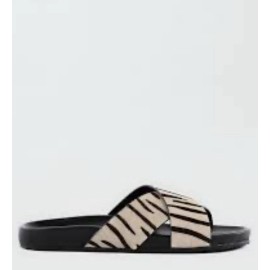 Seychelles Sychelles Light Hearted Slides Zebra Pony Sandal Size 8 BNWB