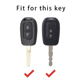 Z.MYUKI Spring Key Case with Key Ring for Dacia Spring 2021-2024 2025 Accessories Key Cover (Black)