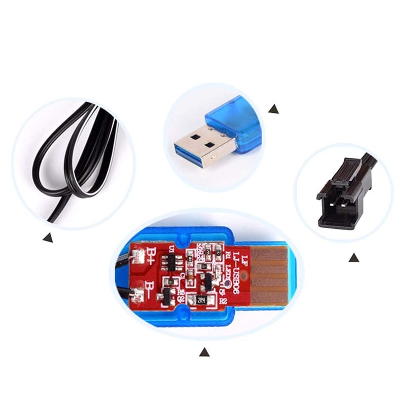 MGBISYI 2 Pack 3.7V Charger Battery Cable for USB Electric