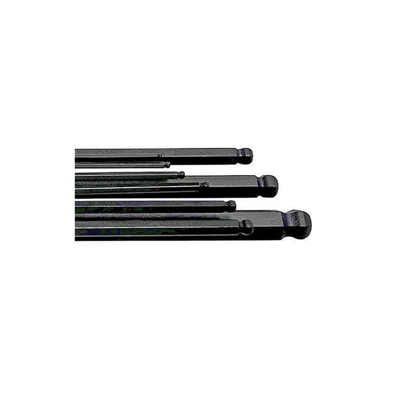 Paramount Steel 9-Piece L-Key Ball-End Hex Key Set: Metric 1.5