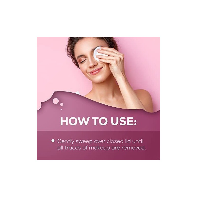 ANDREA PINK BEAUTY 65 Count Makeup Remover Pads Oil Free