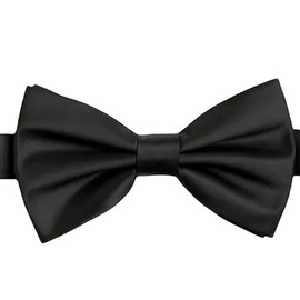 ZKSXOA Adjustable Bowtie,Tux Bowtie Formal Classic Pre-Tied Bow Tie, Men Bowtie Pre-Tied Bow Tie Formal Neck Bowtie for Parties (Black, 1 Piece)