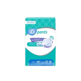 ID Expert Disposable Plus Incontinence Pads, X-Small, 50-70 cm, 1300 ml, Anti-Leakage Protection, Maximum Discretion, Fast Absorption, Odour Control, Unisex, Moderate to Heavy Incontinence