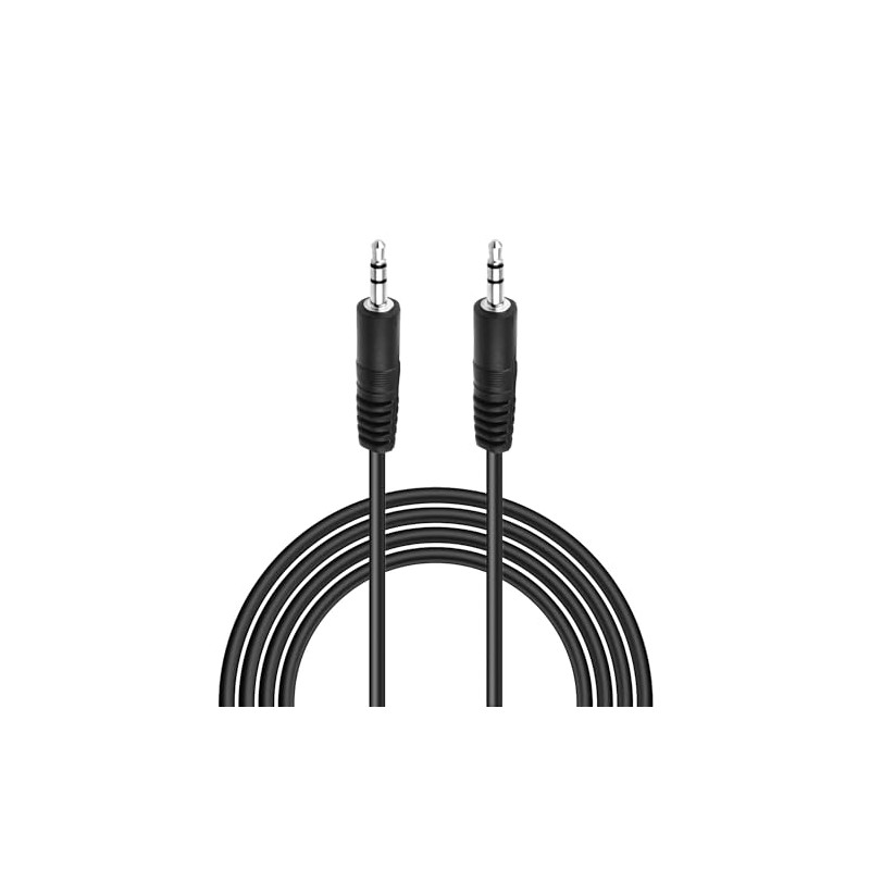 FITE ON 6ft Black 3.5mm Audio Speaker AUX-in Cable Cord