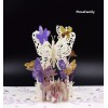 PinesFamily A05-Enchanting 3D Pop-Up Hollow Purple Butterfly Greeting Card |