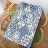 Walmsco Tablecloth Blue Retro Floral Decor For Dining Room Kitchen
