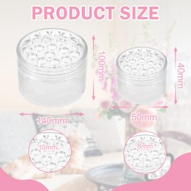 Ikebana Twister Hanataba Flower Holder, Transparent Spiral Stem Holder for Flowers for DIY Flower Arrangement, Pack of 4