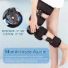 Rodillera Mecanica Graduada Post Operatoria Ajustable Color Negro Talla Unica