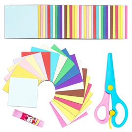 Glarks 700 Sheets Origami Paper, 4In Square Sheet, 20 Vivid Colors Same Color on Both Sides Easy Fold Paper for Crafts & Art, Allow for Easy & Intricate Folding