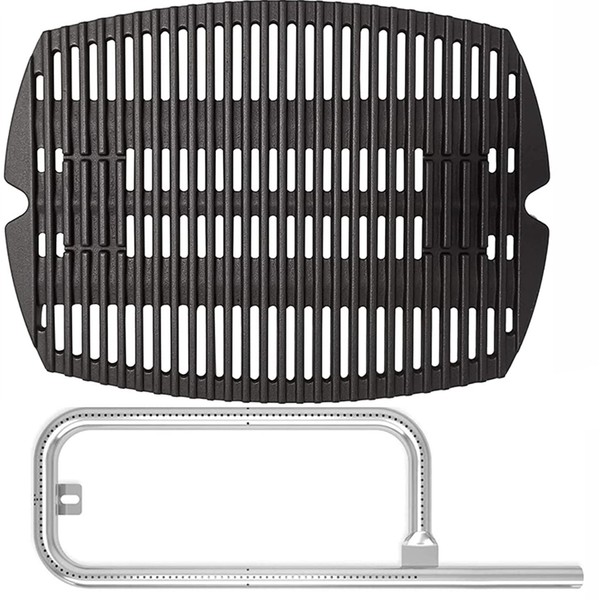 SafBbcue 7583 Cast Iron Cooking Grates 41862 Grill Burner for