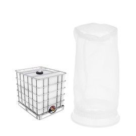 QUARKZMAN IBC Lid Filter, 190 mm Washable Nylon Filter Screen, IBC Tote Lid Filter, Fine Mesh IBC Barrel Filter for Rainwater Tank Filtering Leaves and Branches, Pack of 1