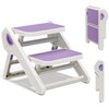 Foldable Toddler Step Stool for Bathroom Sink - 2-Step Kids