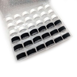 YYlingx 72 PCS Bobbins and Sewing Threads with Storage Box for Multiple Sewing Machine Pre-Wound Bobbins Set Sewing Thread Kit for DIY(2)