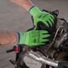 SARA Men's Work Gloves - Nylon Gloves with Latex Coating