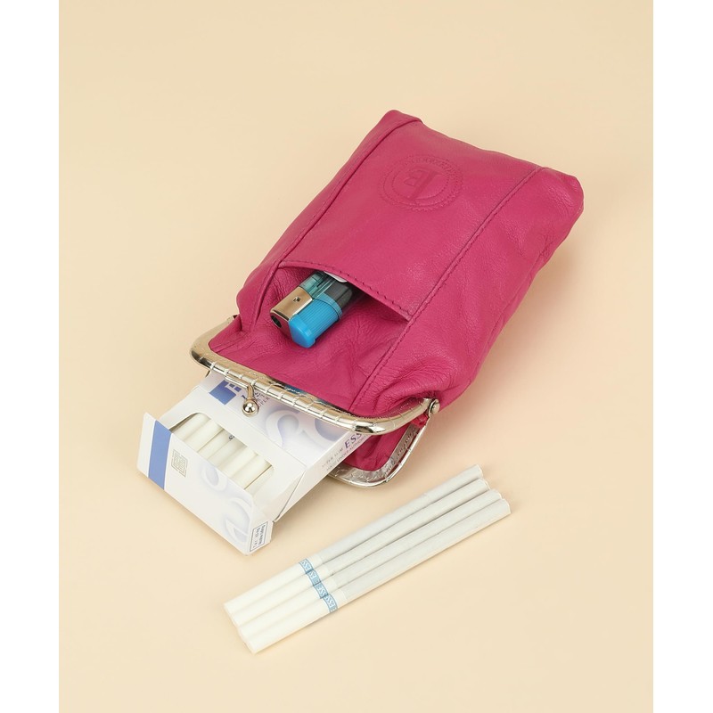 Leather Cigarette Case Pack Holder Regular or 100's Lighter Pocket