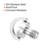 PATIKIL 1/4-20 Thread 13mm Length D-Ring Stainless Steel Camera Fixing