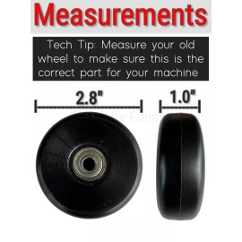 TreadLife Fitness 1 x Horizon Fitness Elliptical Ramp Wheel Roller EX56 EX66 EX76 EX77