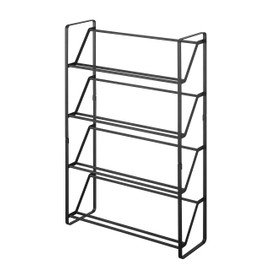 YAMAZAKI home Slim Shoe Rack, One Size, Black