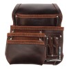 TradeSmith TS5229H- 7 Pocket Top Grain Leather Tool Pouch