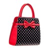Banned Carla Retro Bag 50s Rockabilly Polka Faux Leather Top