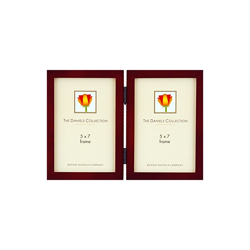 Dennis Daniels Gallery Woods Hinged Double Vertical Picture Frames, 5