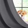 NICETOWN Grey Kitchen Blackout Short Curtain Panels for Bedroom, 45