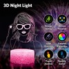 Deluisho Deluisho 3D Night Light, Songstress 3D Lamp Illusion LED,