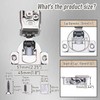 HTCELLE 50 Pack 25 Pair 1-1/2 inch Overlay Self Slow
