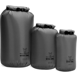 Waterproof Dry Bag - Fully Submersible Ultra Lightweight Airtight Bags - 1pk or 3pk, 5L, 10L & 20L Sizes - Diamond Ripstop Roll Top Drybags for Camping, Kayaking & Backpacking - Color: grey, Number of Items: 1, Size: 10L