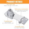 ZiYuya Keyed Hasp Lock Hasp, Padlock Shed Door Lock Hasp