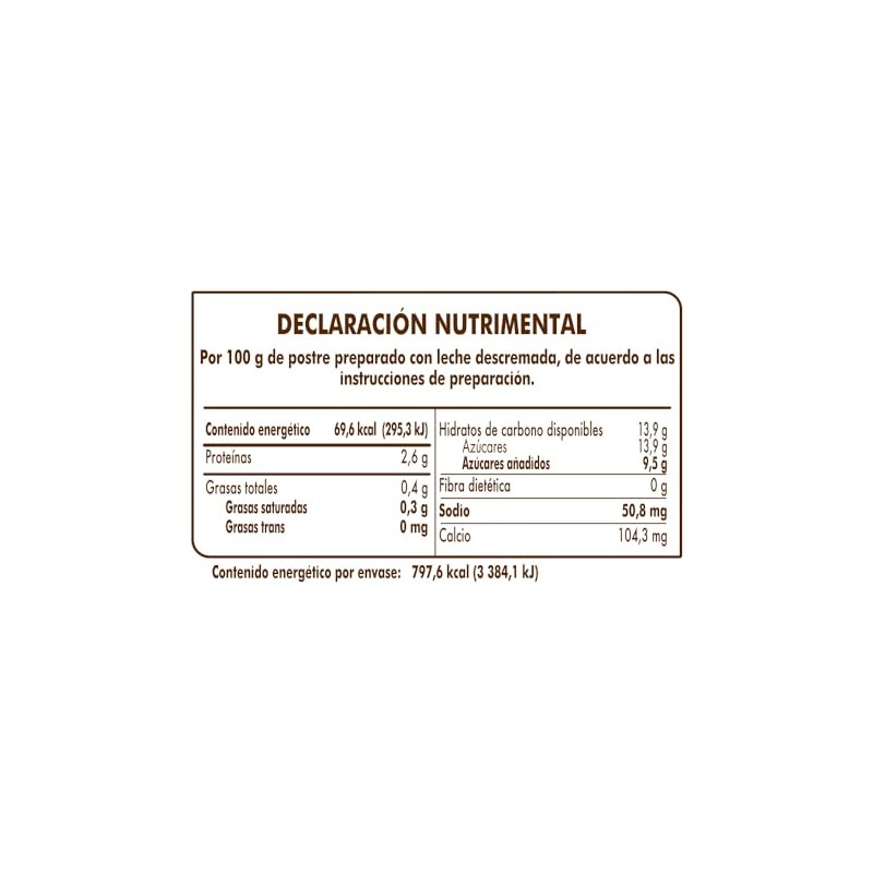 DGari Polvo para Preparar Flan, Sabor Capuchino 115 g