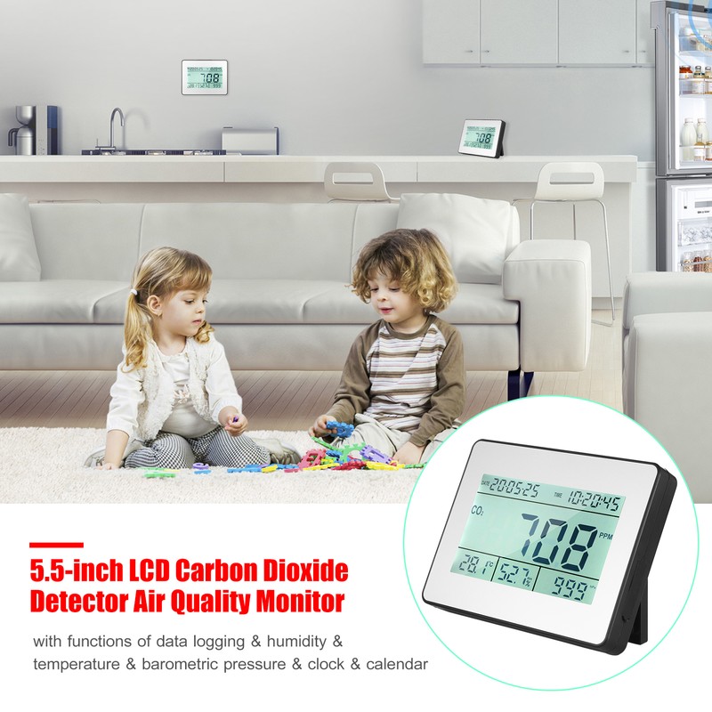 Carbon Dioxide Detector Air Quality Monitor Meter with Data Logging
