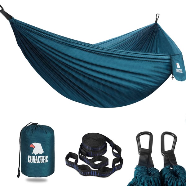 COVACURE Camping Hammock - 270 * 150cm Ultralight 70-Denier Durable
