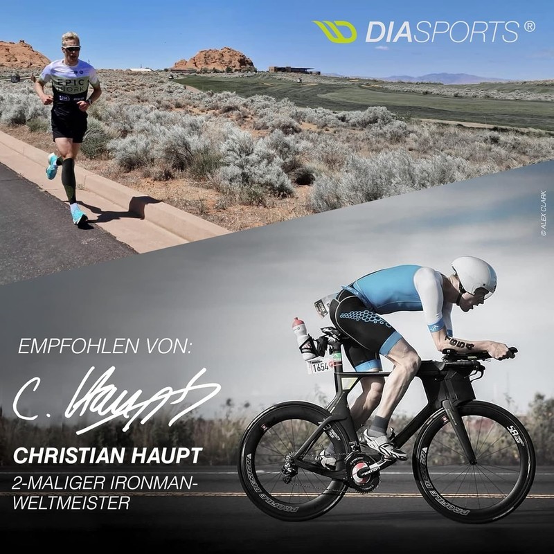 Diasports Runstars Compression Socks for Marathon & Triathlon, High-Quality Compression