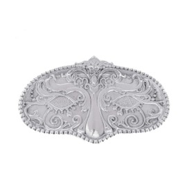 Arthur Court Designs Aluminum Metal Mardi Gras Food Service Tray, Desktop Storage Organizer, Catchall, Valet, Nightstand or Dresser 9.5 inch Long