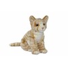 Sitting Ginger Tabby Kitten Plush Soft Toy by Hansa 7226