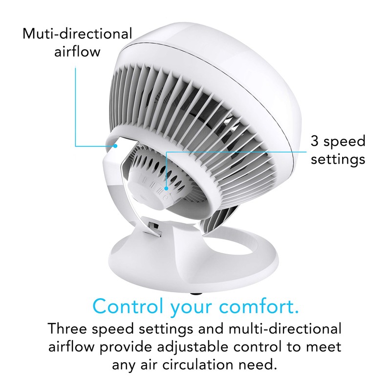 Vornado 460 Whole Room Air Circulator, Small Fan with 3
