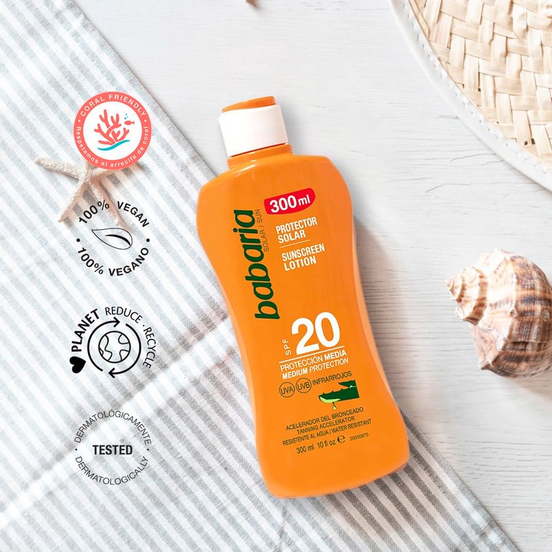 BABARIA Babaria Leche Aloe F20 300ml for Daily Use