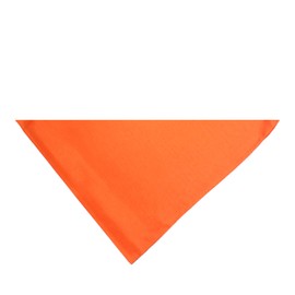 Qraftsy Triangle Solid Bandanas - 9 Pack - Kerchiefs and Head Scarf (Orange)