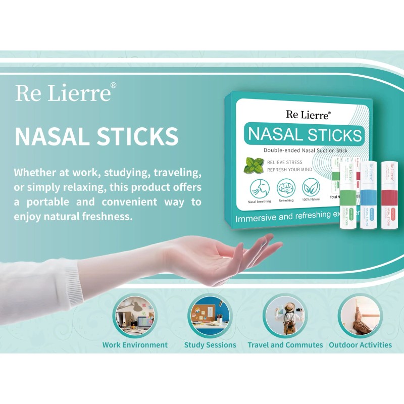 Nasal Stick 3pcs pack for refreshing and fluent experience