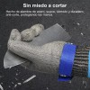 Cuero Guantes De Carnicero De Acero Inoxidable, Nivel 5 Anticortes