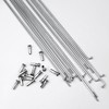 LUXU 36 Pcs 14G J Bend Bicycle Stainless Steel Spokes,Cycle