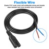 MEIRIYFA IEC320 C7 Power Cable Pigtail Cord,C7 Female Plug Bare