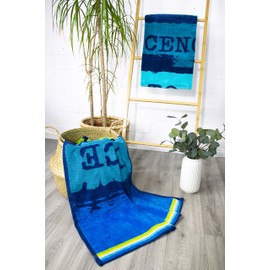 Jilda-Tex Beach Towel 90 x 180 cm Bath Towel Beach Towel 100% Cotton Velour Terry Cloth Easy Care, 90 x 180 cm