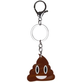 Stands Out, Supplying Outstanding Gifts Poop Emoji Novelty Keyring Bag Tag Charm