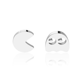 CENWA Video Game Jewelry Stainless Steel Video Game Character Earrings Gaming Gifts Earrings (game earrings)