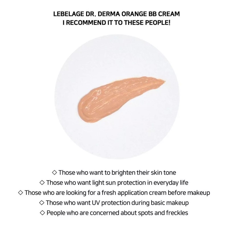 Bidameun Base De Maquillaje Coreana/ Bb Cream Dr Derma Naranja